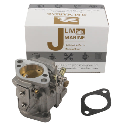 photo carburetor for mercury 70 80 90 hp 2 stroke 3301-9012a14a14 jlm marine silver metal with mounting holes and gasket