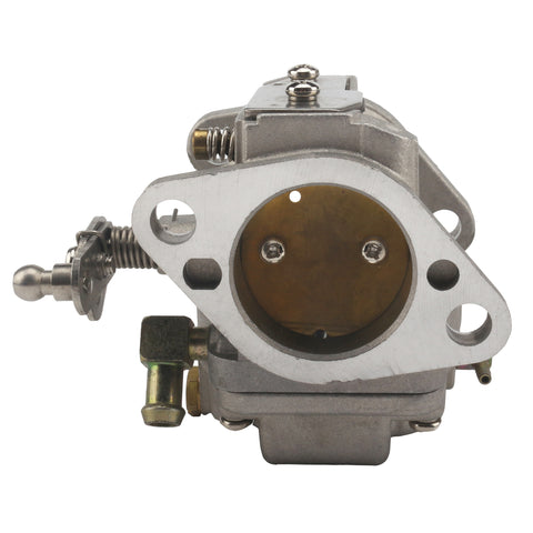 carburetor for mercury 70 80 90 hp 2 stroke 3301-9012a14 a14 jlm marine aluminum brushed silver mounting flange with two holes brass fuel fitting