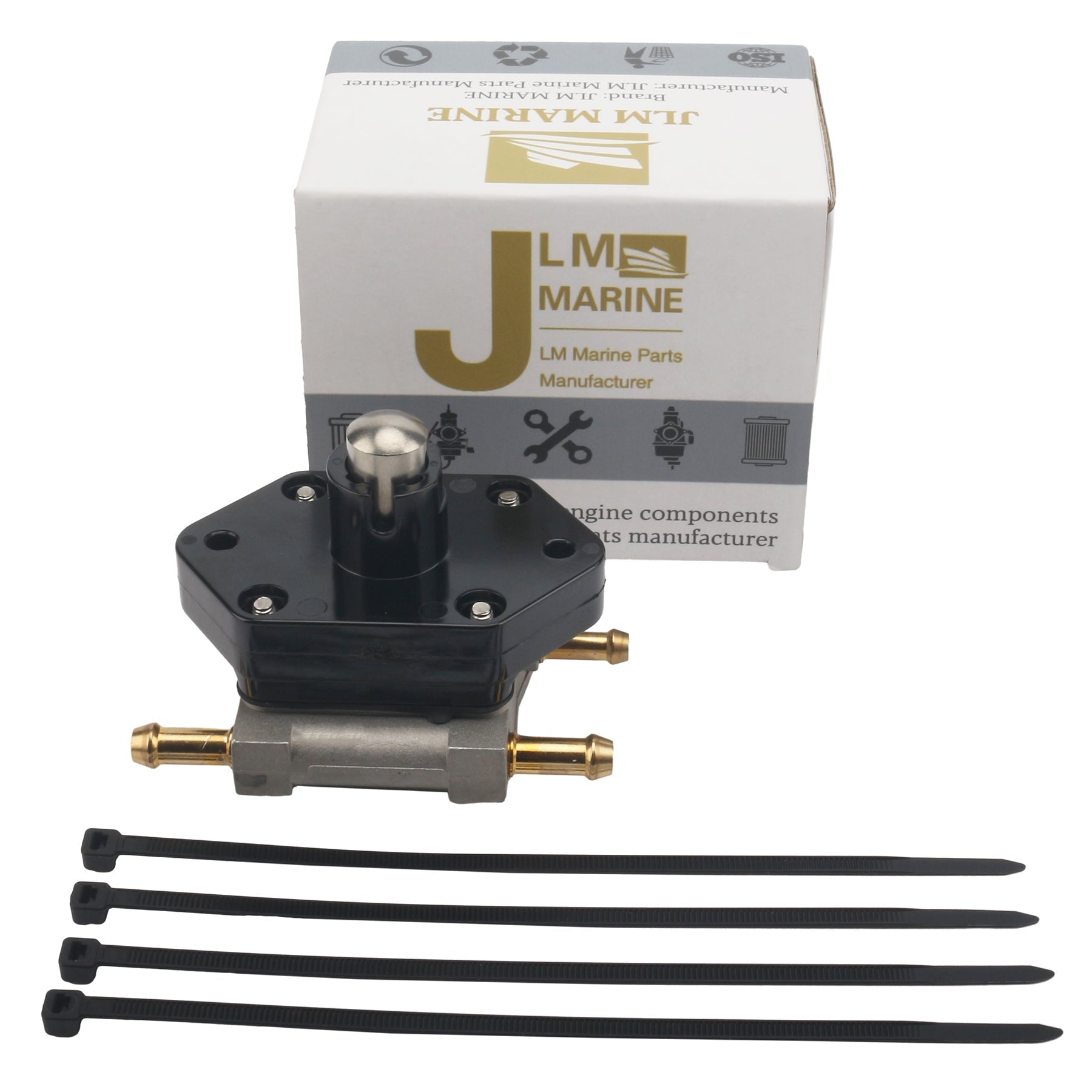 Fuel Pump Assembly for Mercury Mariner 30HP, 40HP, 50HP, 60HP 4-Stroke Models (8M0118177) JLM Marine