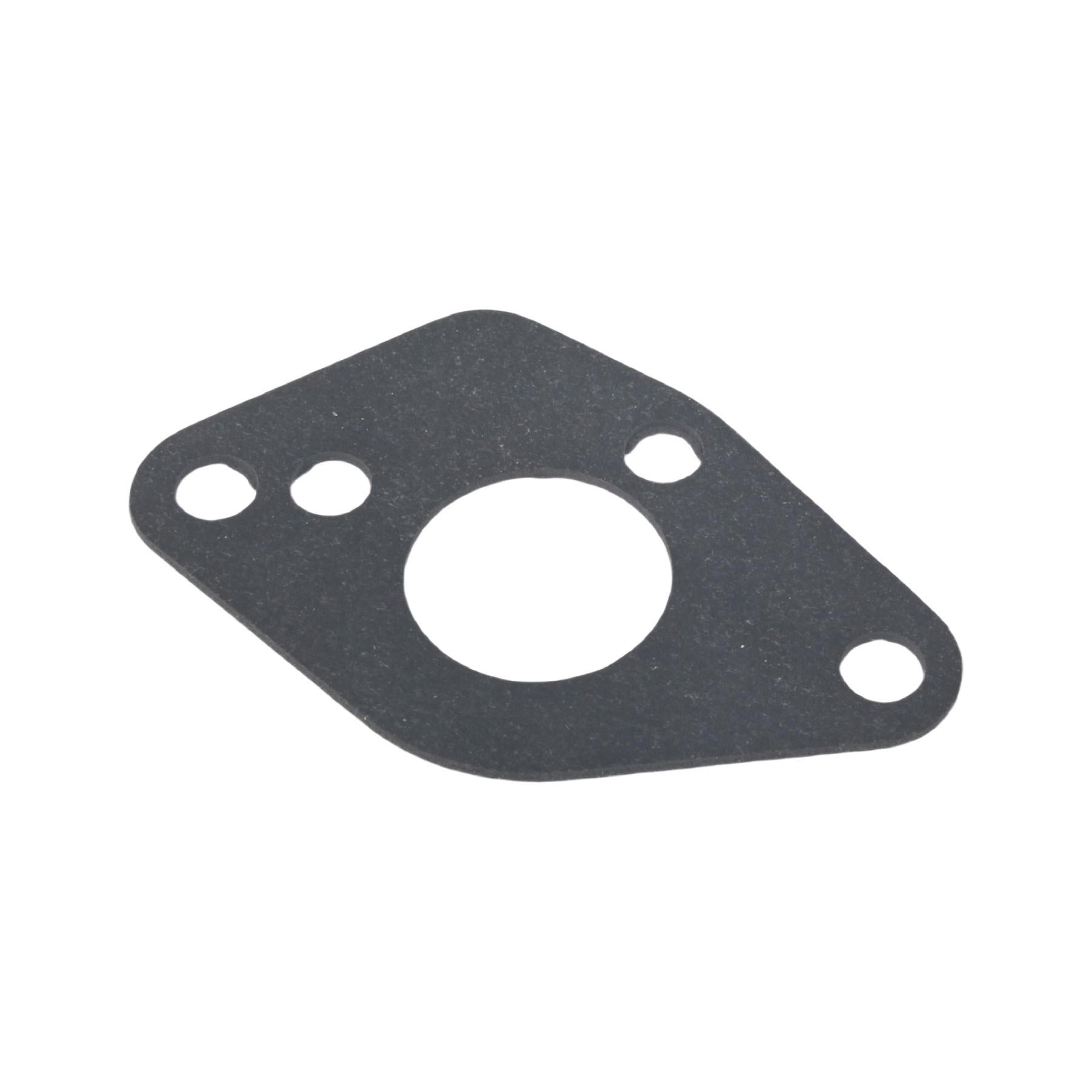 photo of JLM Marine carburetor 3b2-03200-1 for Tohatsu Nissan 9.8hp, dark gray triangular gasket with three cutouts