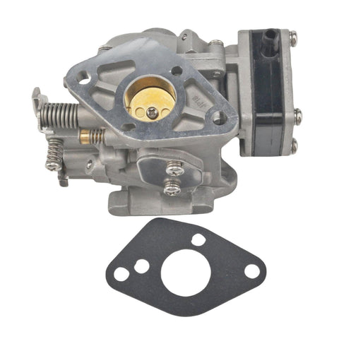 close-up carburetor for tohatsu nissan 9.8hp 3b2-03200-1 jlm marine gray metal with brass throttle bore and mounting flange