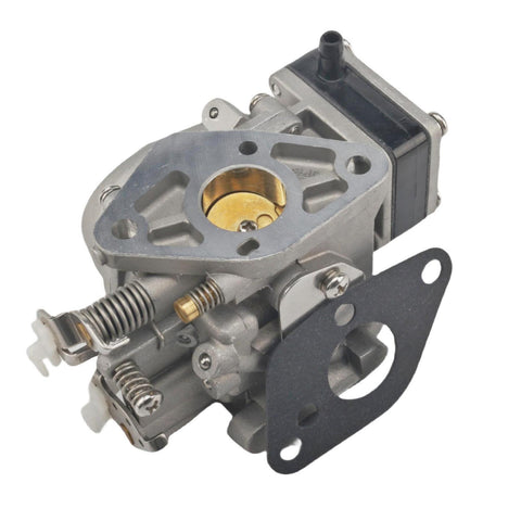 photo carburetor for Tohatsu Nissan 9.8hp 3b2-03200-1 JLM Marine with flange throttle plate gasket and hose barb