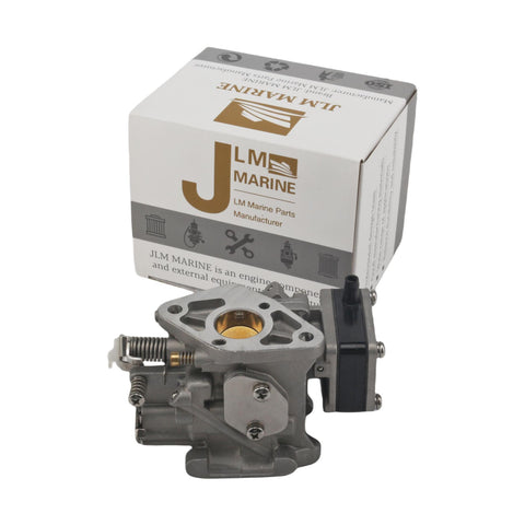 carburetor for tohatsu nissan 9.8hp 3b2-03200-1 jlm marine gray metal with mounting holes and black side component
