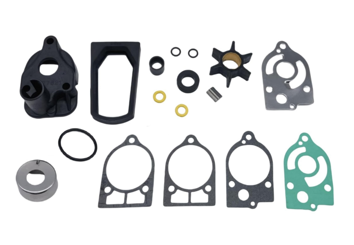 Water Pump Impeller Kit – Fits Mercury Marine 2-Cycle Outboards 30-70 HP (Replaces 46-77177A3, Sierra 18-3324)