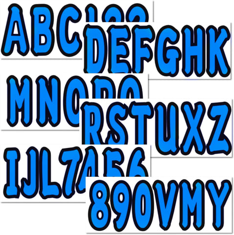 3" Boat & PWC Registration Decals Numbers Letters Stickers for Boats, fishing boats, sailboats, speedboats, Jet Skis, Sea-Doos - JLM Marine - JLM MARINE