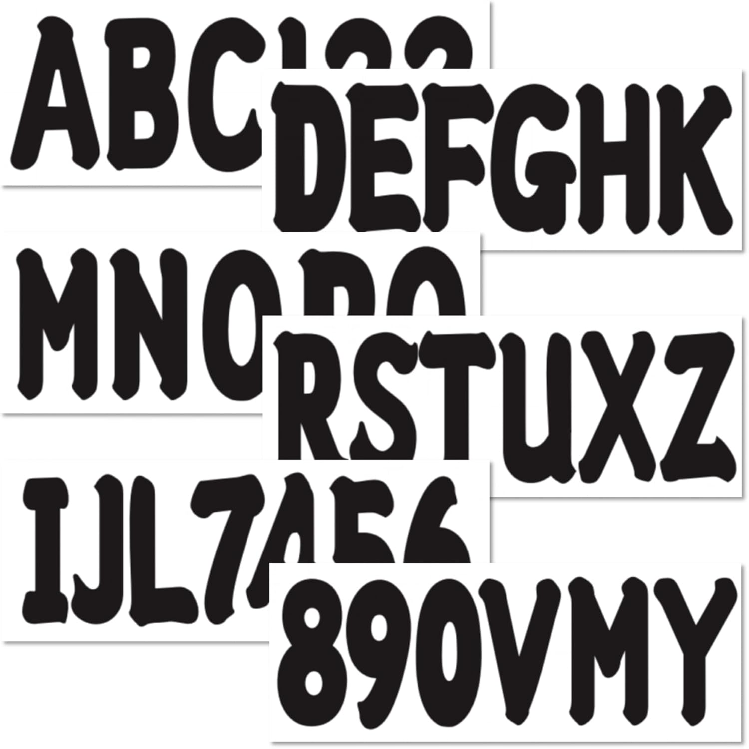 3" Boat & PWC Registration Decals Numbers Letters Stickers for Boats, fishing boats, sailboats, speedboats, Jet Skis, Sea-Doos - JLM Marine - JLM MARINE