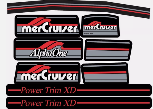 MerCruiser Decals Sticker Kit 