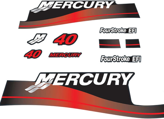 Mercury 40 hp FourStroke decal set 854695A00