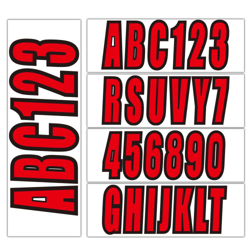 3" Marine Registration Number Decals – Fits Boats & Personal Watercraft (Replaces QuickMarine, STIFFIE)