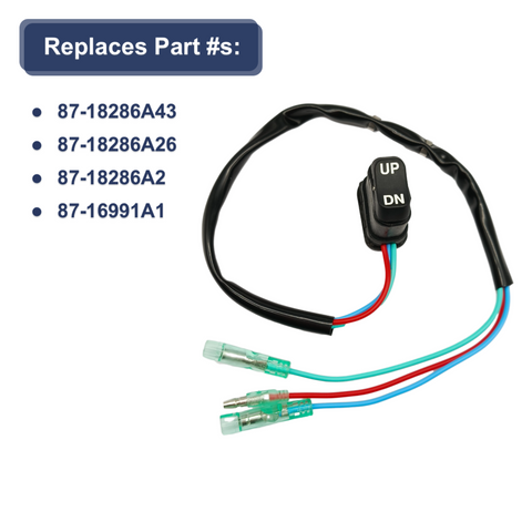 Trim & Tilt Switch for Mercury Mariner Outboard Motors 18286A43 JLM Marine