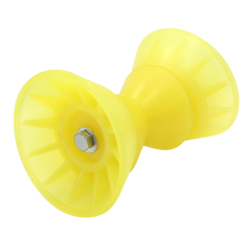 4-Inch Yellow Polyurethane Bow Stop Roller – Fits Boat Trailers (Replaces 86287, 48651)