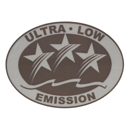 Ultra Low Emission 3-Star California Outboard Graphic Sticker Decal – Light Gray