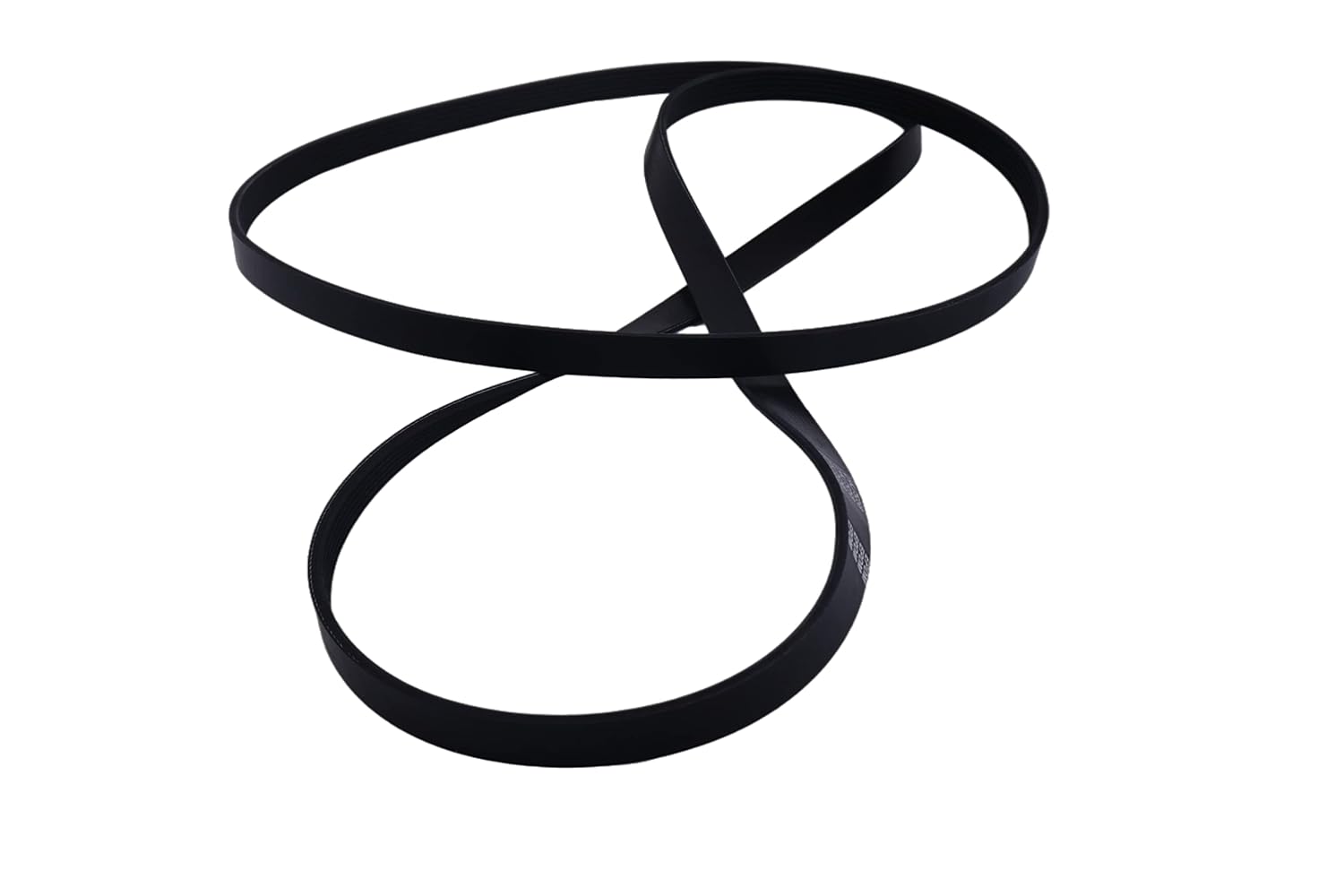 photo of JLM Marine serpentine belt 8638763 for Mercruiser V6 V8 engine, black ribbed rubber loop