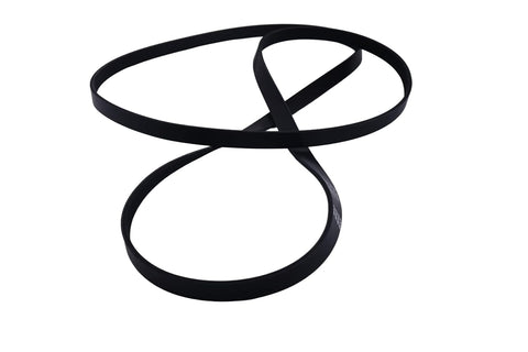 photo of JLM Marine serpentine belt 8638763 for Mercruiser V6 V8 engine, black ribbed rubber loop