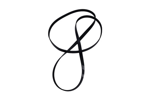photo of jlm marine serpentine belt 8638763 for mercruiser v6 v8, abstract infinity shape, black rubber, smooth surface