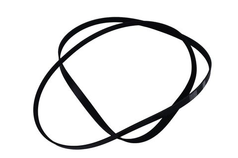 serpentine belt for mercruiser v6 v8 engine 8638763 jlm marine black multi-ribbed poly-v belt on white background