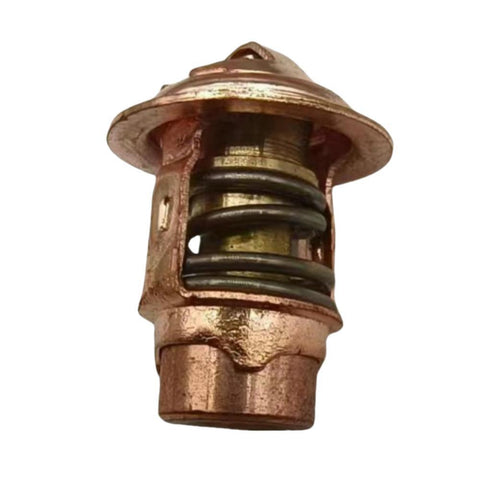 photo of JLM Marine thermostat kit for Mercury Mariner 70-115hp, 8032-803061T1, 140-deg, copper colored, domed top with ridges, coiled spring, textured lower cylinder