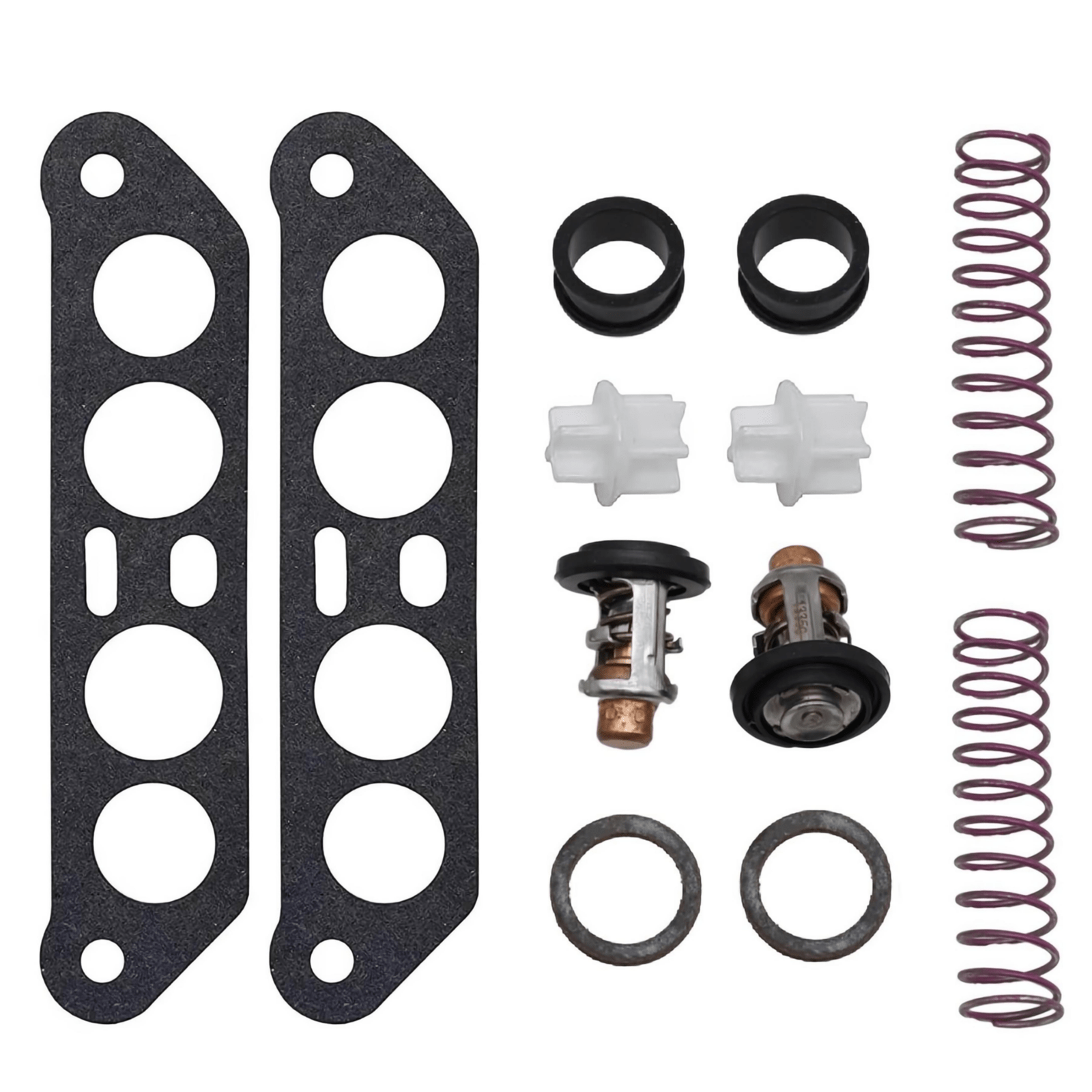 Thermostat Kit with Hoses – Fits Johnson Evinrude V4 Crossflow 65 - 140HP (Replaces 18 - 3673, 340975, 340976) - JLM Marine Boat Parts Limited