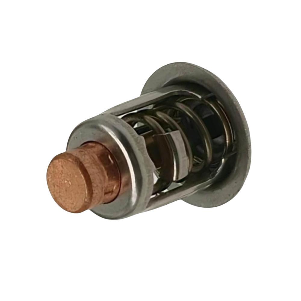 photo of jlm marine thermostat 378065 with copper plunger and stainless steel flange
