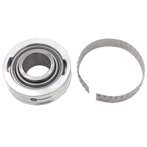 close-up photo of mercruiser transom bellows kit with gimbal bearing and corrugated metal ring, JLM Marine 30-803100t1