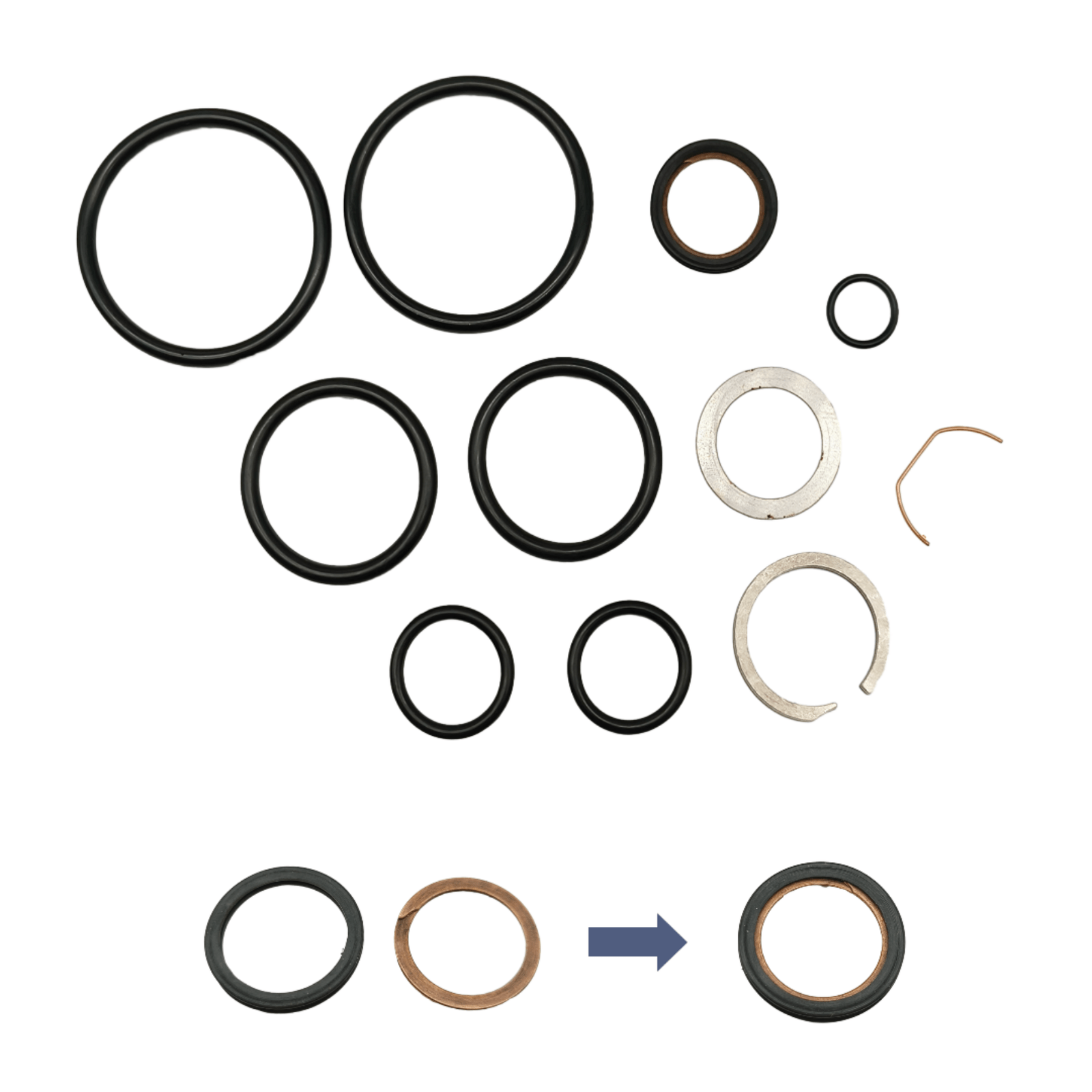 Trim Cylinder Seal Kit for MerCruiser R MR Alpha One Gen II and Bravo         25-87400A2 - JLM MARINE