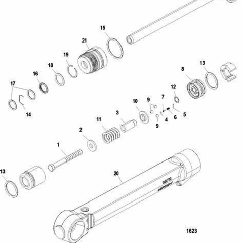 Trim Cylinder Seal Kit for MerCruiser R MR Alpha One Gen II and Bravo         25-87400A2 - JLM MARINE