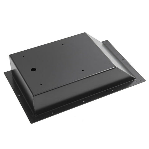 photo of jlm marine trolling motor tray for minn kota motor corded foot pedal control pan coated aluminum recessed with mounting holes