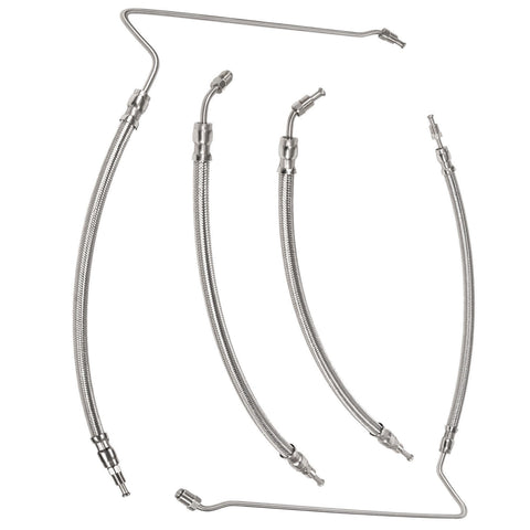 photo of jlm marine trim ram cylinder hoses with stainless steel braid fittings