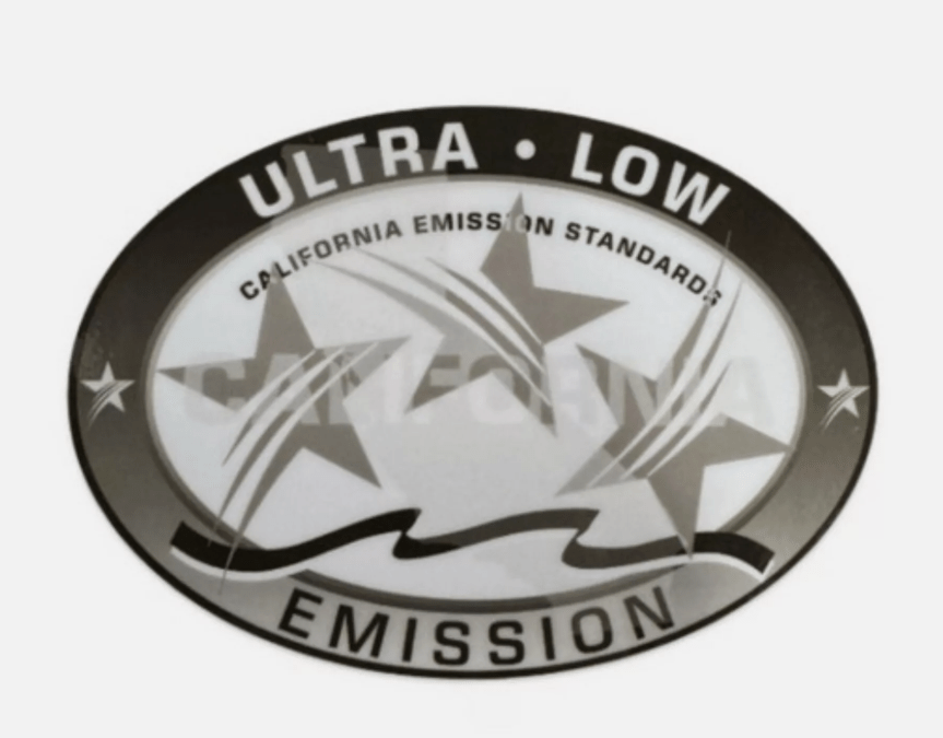 Outboard California 3 Stars Ultra - Low Emission Decal Sticker for Yamaha Suzuki Mercury Honda Tohatsu Evinrude Johnson OMC Outboards - JLM Marine - JLM Marine Boat Parts Limited