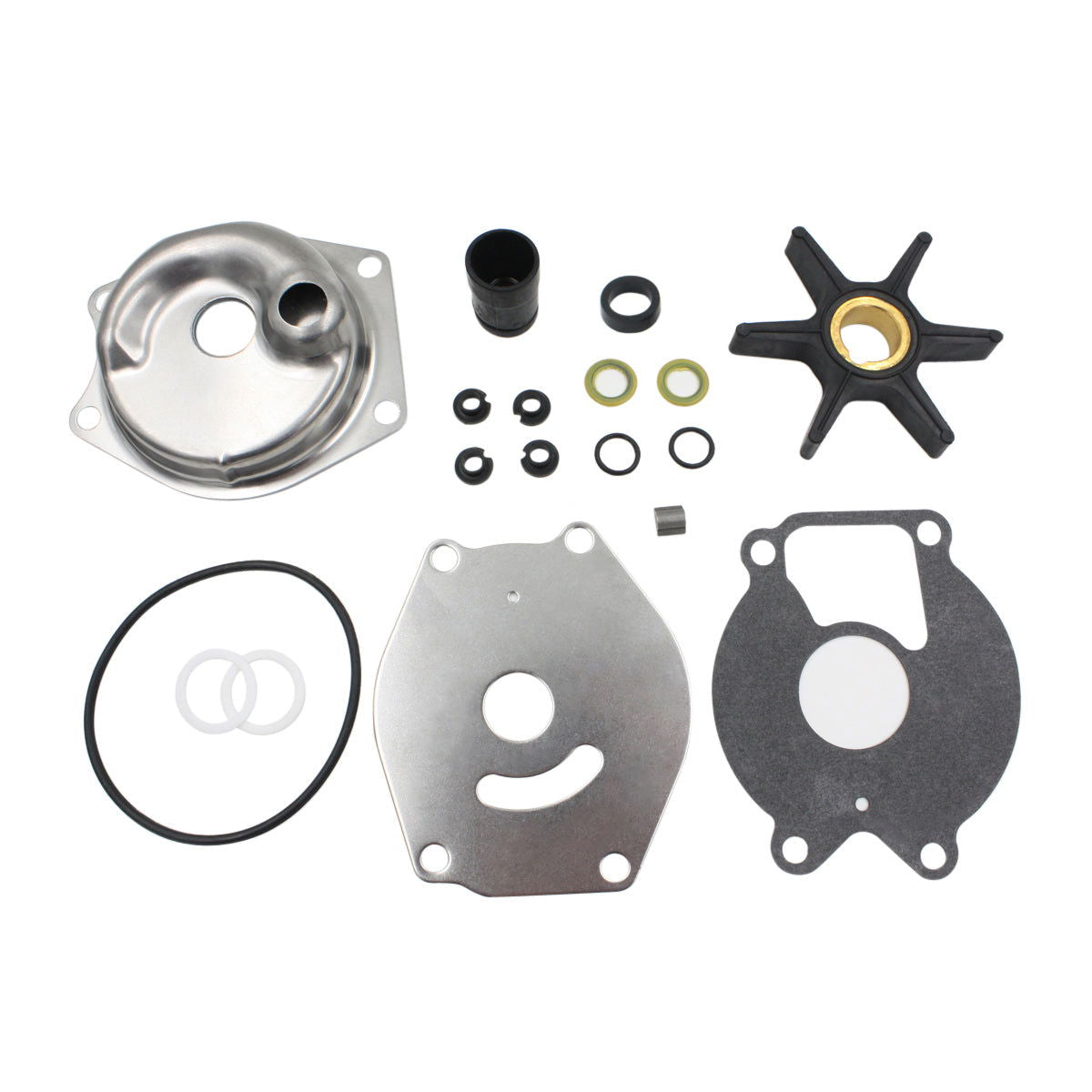Water Pump Impeller Kit for Mercury 2 Str 15-25 HP 4 Str 9.9-15 HP 99157T2 - JLM MARINE