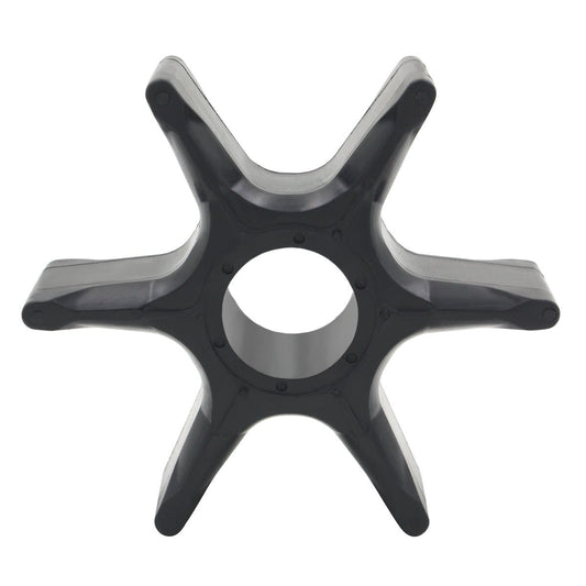 photo of JLM Marine black six-bladed water pump impeller 6g5-w0078-00 for Yamaha 150-225hp outboards