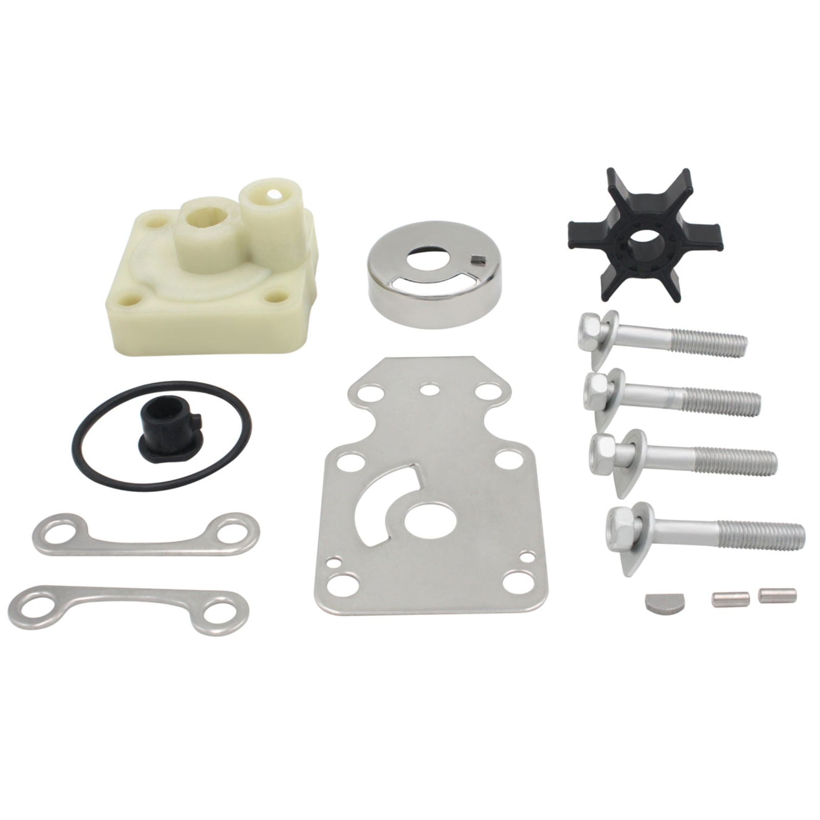 Water Pump Impeller Kit for Yamaha 15 20 HP   6AH-W0078-00-00 6AH-W0078-01-00 6AH-W0078-02-00 - JLM MARINE