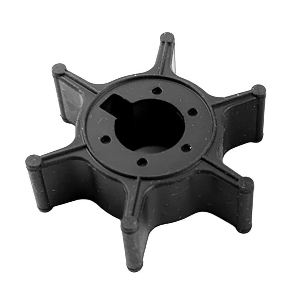 photo of jlm marine black six-vane rubber water pump impeller kit for yamaha 6ee-w0078-01 with keyed hub