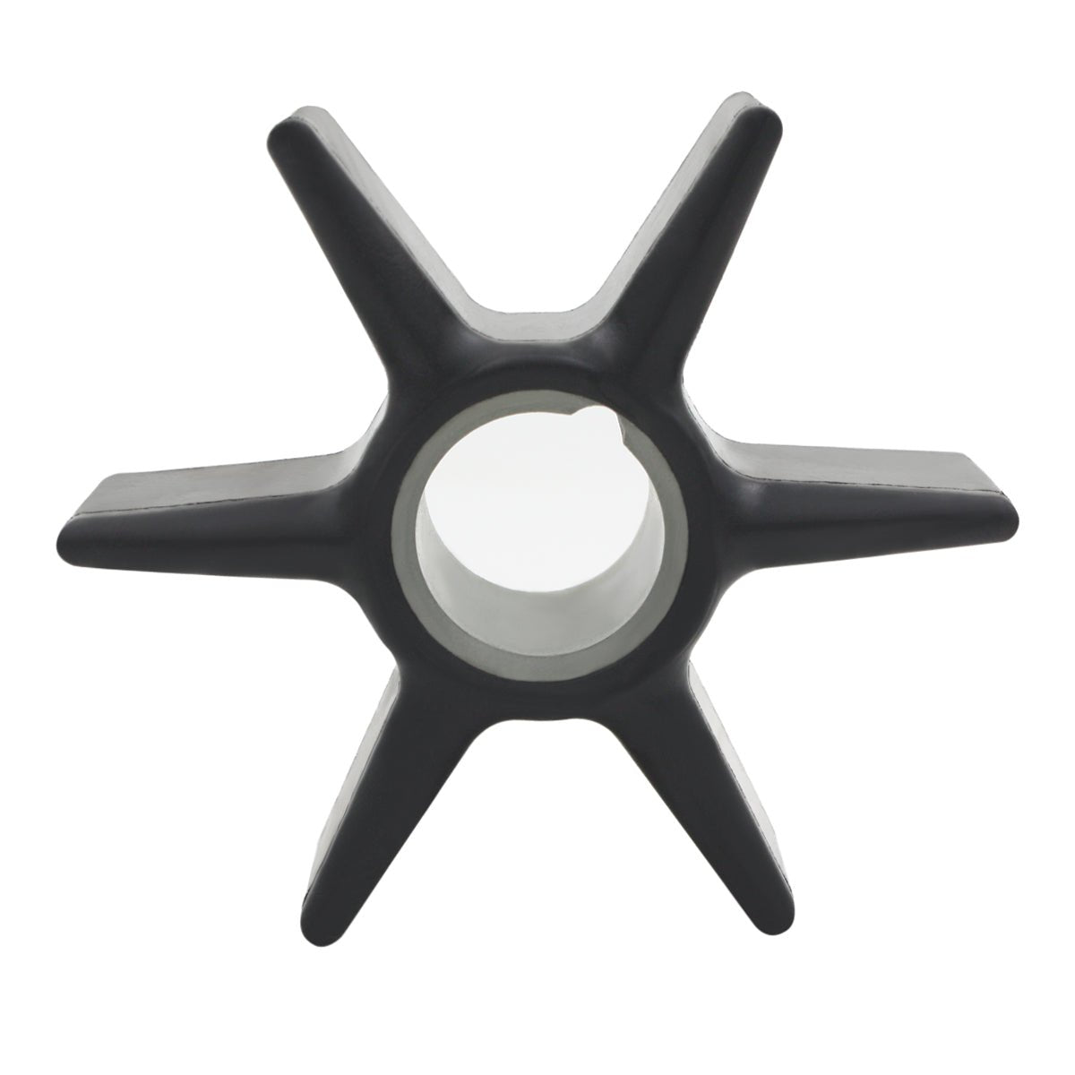 photo of JLM Marine black 6-blade water pump impeller for Mercury Mariner Honda 40-300hp 47-43026t2