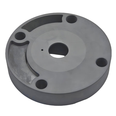 photo water pump repair kit for omc stringer 983218 gray circular component with central opening three holes and a recessed area