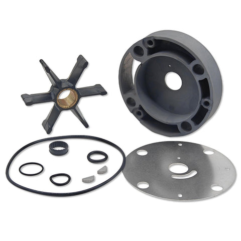jlm marine water pump repair kit for omc stringer drives 983218 with impeller housing seal kit and drive keys