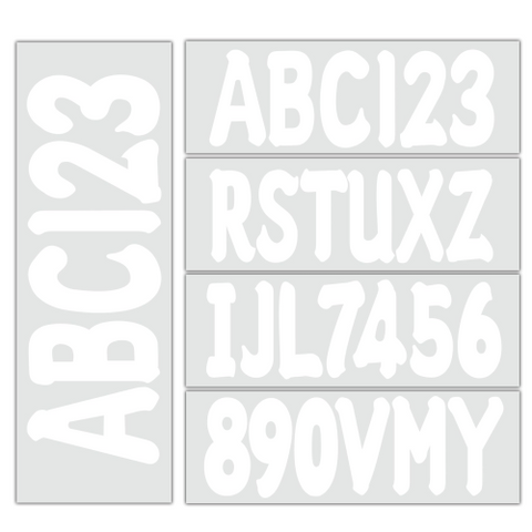 3" Boat Registration Number and Letter Kit – Fits All Watercraft (Marine Alphanumeric Decals)