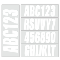 Boat Registration Numbers Sticker Set – Fits All Marine Vessels (Replaces OEM Hull Identification Decals)