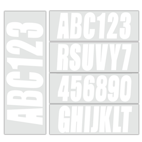 Boat Registration Numbers Sticker Set – Fits All Marine Vessels (Replaces OEM Hull Identification Decals)