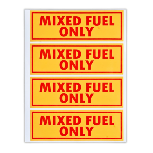 Mixed Fuel Only Stickers – For Outdoor Equipment & Chainsaws