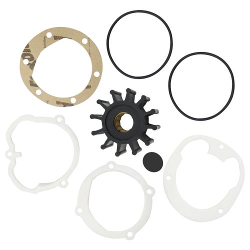 Water Pump Impeller Kit – Fits Jabsco, Volvo Penta, Yanmar, Johnson Pumps (Replaces Jabsco 1210-0001-P, 3085-0001)