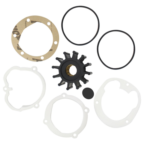 Water Pump Impeller Kit – Fits Jabsco, Volvo Penta, Yanmar, Johnson Pumps (Replaces Jabsco 1210-0001-P, 3085-0001)