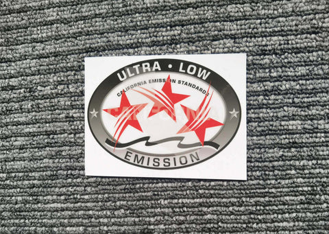 Yamaha 115HP Four Stroke Outboard Cowling Cover Decals - Premium Reproduction Set with Ultra Low Emission Certification