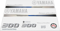Yamaha 300 HP Outboards Motor Top Cowl Cove Decal Sticker Kit - JLM Marine - JLM Marine Boat Parts Limited