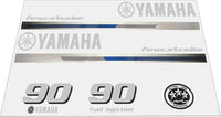 Yamaha 90 HP Outboards Motor Top Cowl Cove Decal Sticker Kit - JLM Marine - JLM Marine Boat Parts Limited