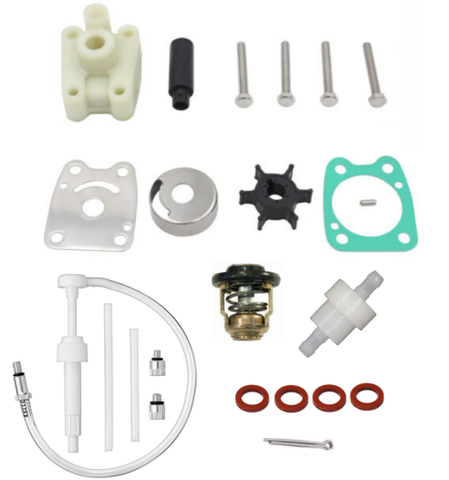 6E0-W006A-00 Water Pump Housing Kit for Yamaha 4AC 5C MSHKZ AS CMH CS | JLM Marine