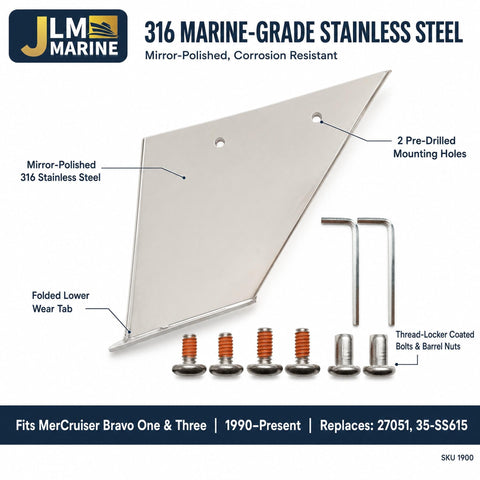 Skeg Guard for MerCruiser Bravo I & III 1990+ (Replaces 27051)