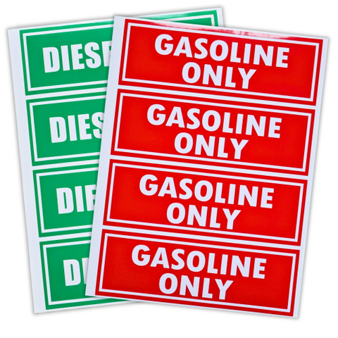 Diesel Only Sticker Set – Fits Multiple Vehicles & Equipment (Replaces Multiple OEM Labels)