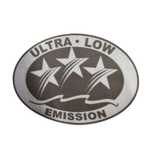 7.7x5.7cm / 3.03"x2.24" 3 Star Ultra Low Emission Sticker Decal for Mercury Honda Johnson Evinrude Yamaha Tohatsu Suzuki Sea Doo | JLM Marine