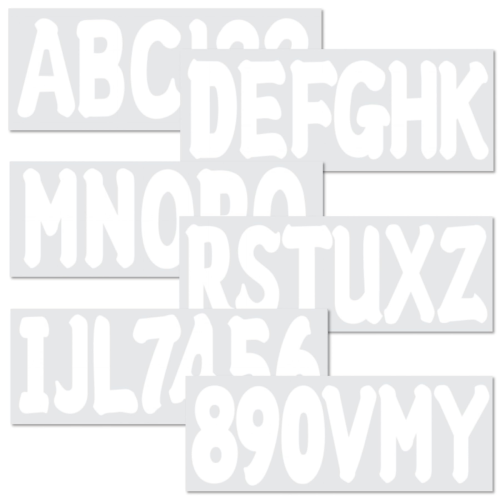 Marine Registration Decals – Fits All Watercraft 3" White Lettering (Replaces Multiple OEM Registration Requirements)